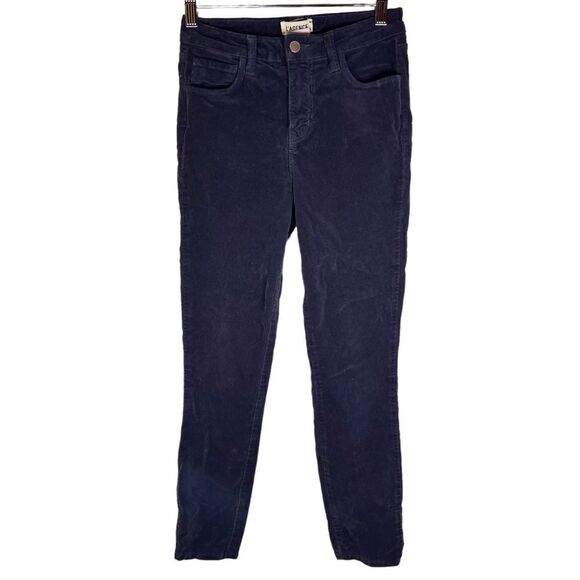 L’Agence Womens Black Corduroy Boho Black Pant Size 25 Full Length‎ - Picture 1 of 6